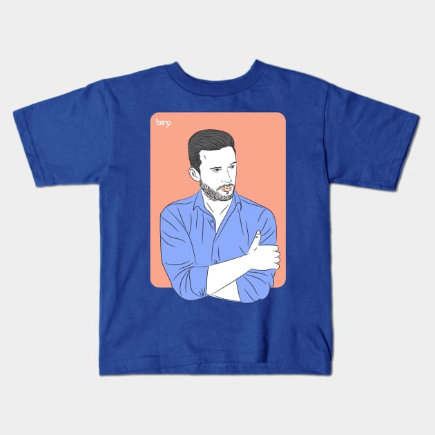 cool guy Kids T-Shirt by BAAM!!